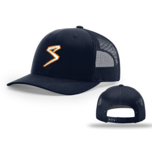 Sluggers Softball Richardson Pro Mesh Adjustable Trucker Cap Solid-Navy