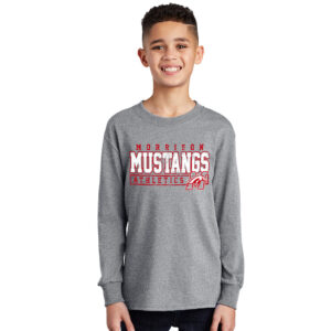 Morrison Youth Cotton Long Sleeve Tee-Athletic Heather
