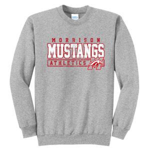Morrison Unisex Basic Crewneck Sweatshirt-Athletic Heather