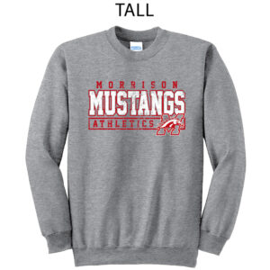 Morrison Tall Unisex Basic Crewneck Sweatshirt-Athletic Heather