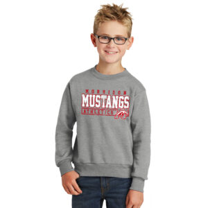 Morrison Unisex Youth Basic Crewneck Sweatshirt-Athletic Heather