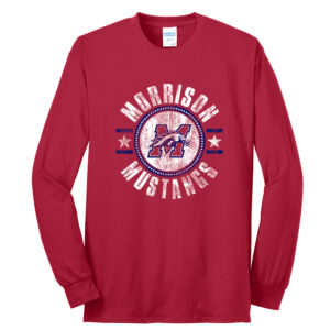 Morrison Unisex Long Sleeve Tee-Red