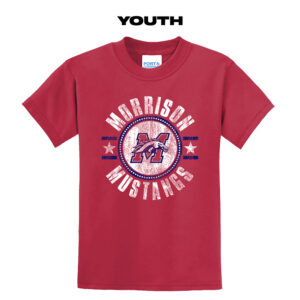 Morrison Youth Basic Short Sleeve Tee-Red
