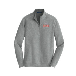 Morrison Port Authority Interlock 1/4 Zip Men-Medium Heather Grey/Charcoal Heather