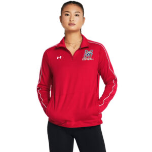 Morrison Football Under Armour Women’s UA Command Warm Up 1/4 Zip- Red/White