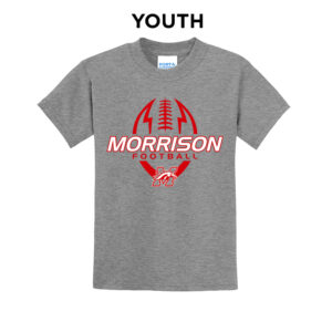 Morrison Football Youth Short Sleeve Tee-Athletic Heather