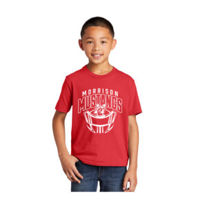 Morrison Football Youth Cotton Fan Favorite Short Sleeve Tee-Bright Red
