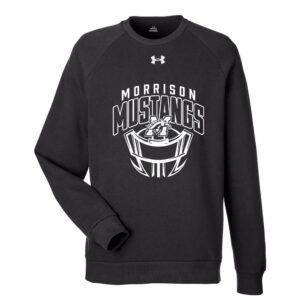 Morrison Football Under Armour UA Rival Fleece Crewneck Sweatshirt Adult-Black