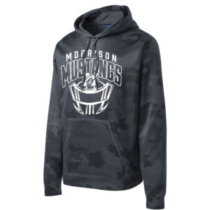 Morrison Football Sport-Tek Sport-Wick CamoHex Fleece Hooded Pullover Adult-Dark Grey Smoke