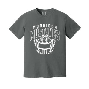 Morrison Football Unisex Comfort Colors Pigment Dyed Short Sleeve Shirt-Pepper