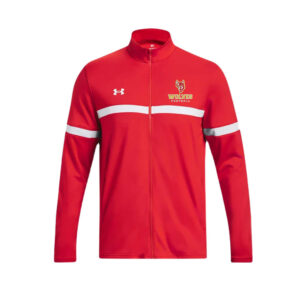Marion Football Under Armour Men’s Team Knit Warm Up Full Zip-Red/White