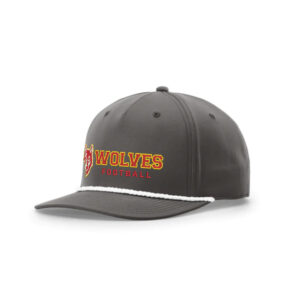 Marion Football Richardson FIVE PANEL Classic Rope Cap-Dark Grey/White