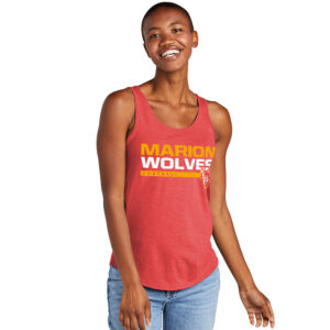 Marion Football District Women’s Perfect Tri Relaxed Tank-Red Frost