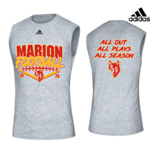 Marion Football Adidas Creator Sleeveless Tee-Grey Heather
