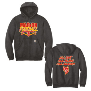 Marion Football Carhartt Adult Midweight Hooded Sweatshirt-Carbon Heather