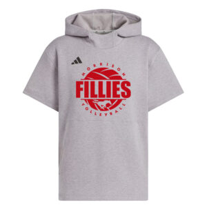 Morrison Volleyball Adidas Men Dugout NWV Short Sleeve Hoodie- Grey