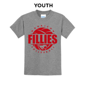 Morrison Volleyball Youth Short Sleeve Tee-Athletic Heather