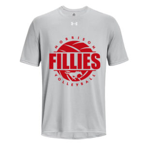 Morrison Volleyball Under Armour short sleeve Men’s Team Tech Tee-Mod Grey