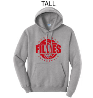 Morrison Volleyball Tall Hooded Sweasthirt-Athletic heather