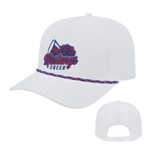Morrison Cheer Cap America Athletic Rope Cap-White/Red/Royal/Black Rope