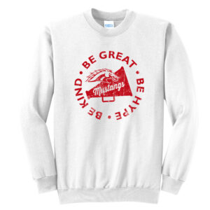 Morrison Cheer Unisex Fleece Crewneck Sweatshirt-White