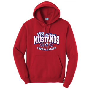 Morrison Cheer Unisex Basic Hooded Sweatshirt-Red