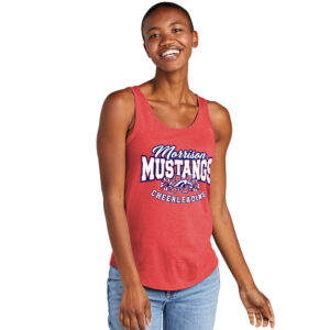 Morrison Cheer District Women’s Perfect Tri Relaxed Tank-Red Frost