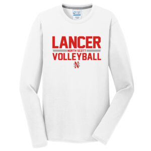 NS Volleyball Men Long Sleeve Essential Blended Performance Tee-White