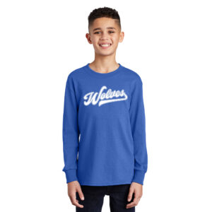 NW Athletics Youth Cotton Long Sleeve Tee-Royal