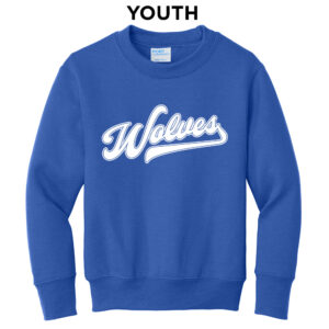 NW Athletics Youth Crewneck Sweatshirt-Royal