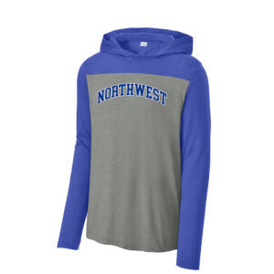 NW Athletics Sport Tek Halftime Long Sleeve Men Hoodie-Royal/Vintage Heather