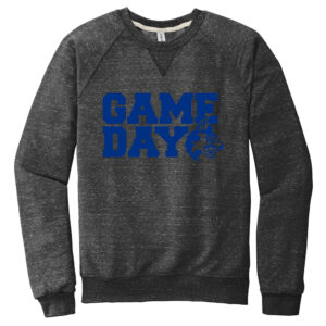 NW Athletics Jerzees Snow Heather French Terry Raglan Crew Unisex-Black