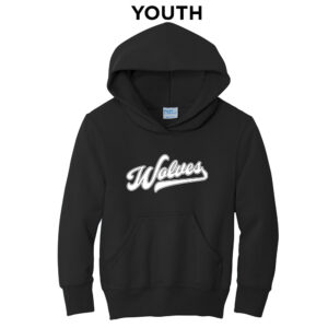 NW Athletics Youth Hooded Sweatshirt-Black