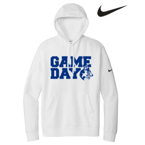 NW Athletics Nike Club Fleece Sleeve Swoosh Pullover Hoodie Men-White