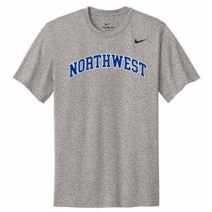 NW Athletics Nike Team rLegend  Short  Sleeve performance  T shirt Men-Carbon Heather