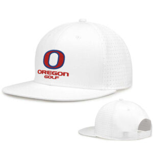 Oregon Golf The Game Perforated GameChanger Snapback Cap-White