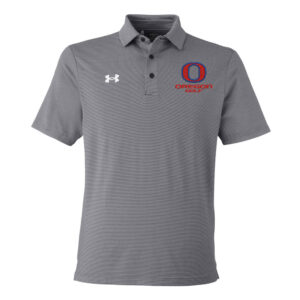 Oregon Golf Under Armour Men DRIVE Team Stripe Premium Polo – BLACK (M-3X only)