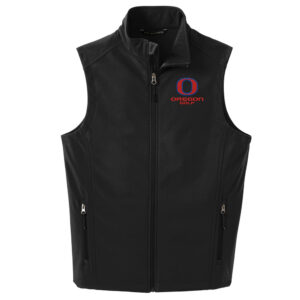 Oregon Golf Port Authority Men Core Soft Shell Vest-Black