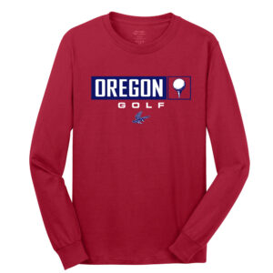 Oregon Golf Unisex Ultra Cotton Long-Sleeve T-Shirt-Red