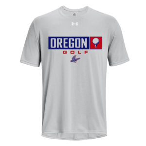 Oregon Golf Under Armour short sleeve Men’s Team Tech Tee-Mod Grey