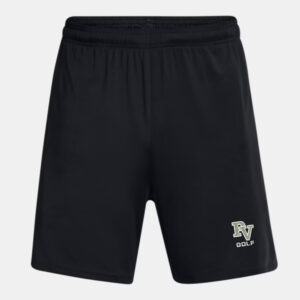 PV Golf Under Armour Men’s UA Tech Vent 7″ pocketed  Shorts-Black