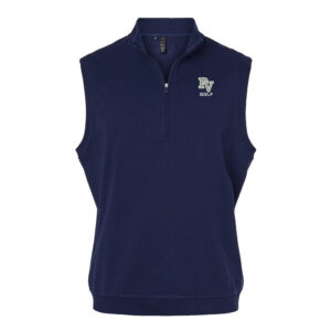PV Golf Adidas Men’s Club 1/4 Zip Vest-Navy