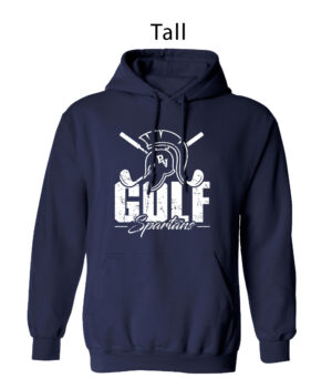 PV Golf Tall Fleece Hooded Sweatshirt-Navy