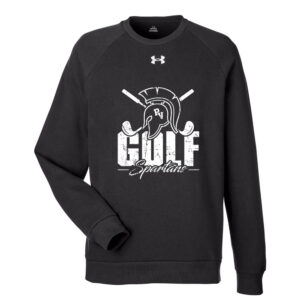PV Golf Under Armour UA Rival Fleece Crewneck Sweatshirt Adult-Black