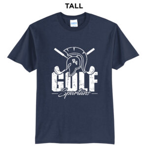 PV Golf Tall Short Sleeve Cotton Tee-Navy