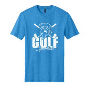 PV Golf District Made Mens Perfect Blend Crew Tee-Turquoise