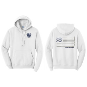 PV Golf Unisex Fleece Hooded Sweatshirt-White