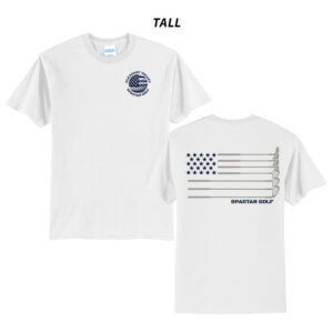 PV Golf Tall Short Sleeve Cotton Tee-White