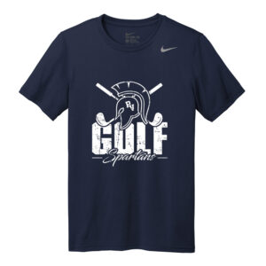 PV Golf Nike Team rLegend Men Short  Sleeve performance  T shirt -Navy