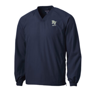 PV Golf Sport-Tek V-Neck Raglan Wind Shirt Adult-Navy